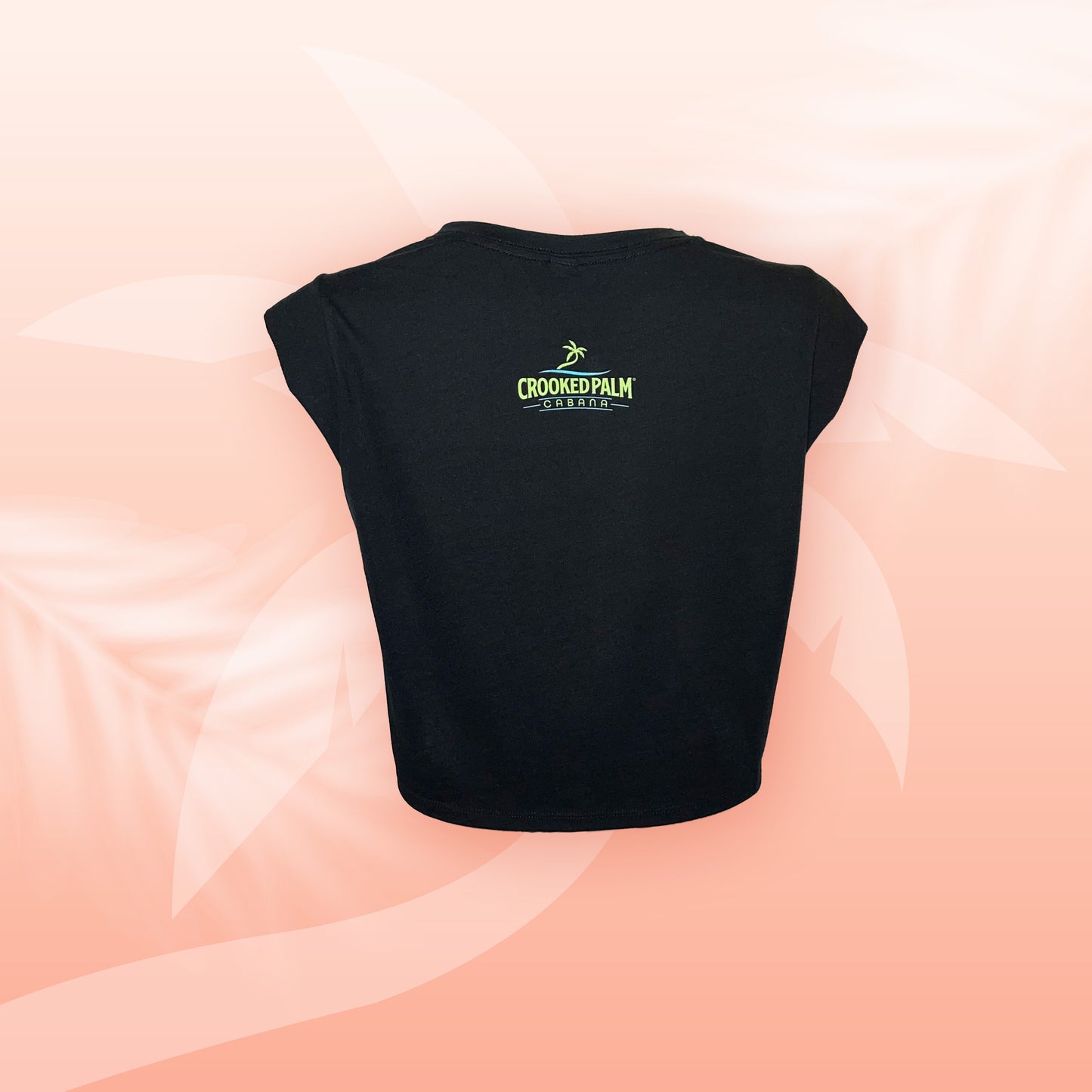 Ladies Crop Tee - Seahorse Black